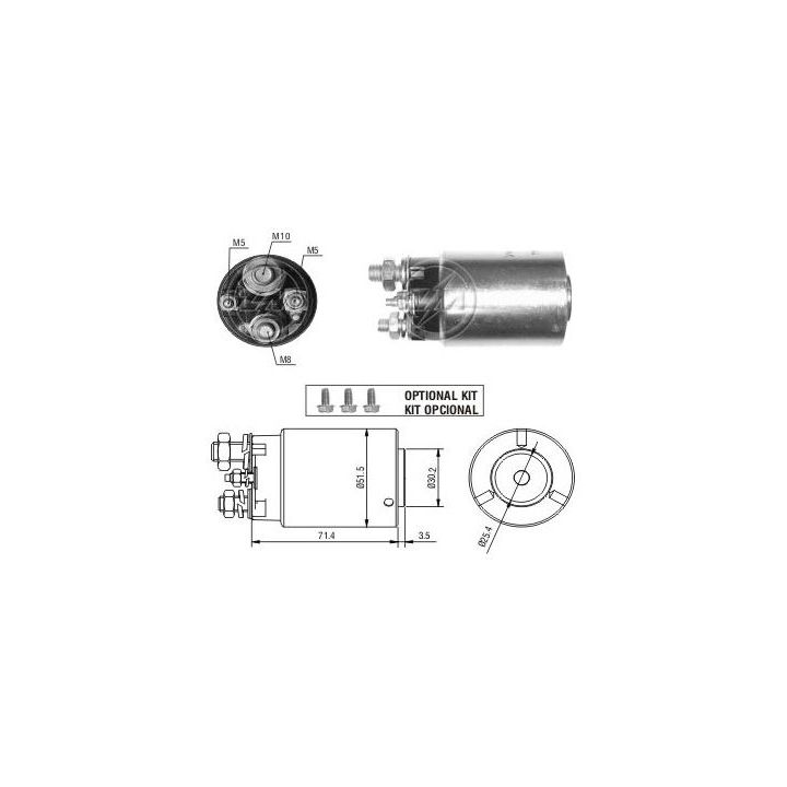 Solenoidinis jungiklis, starteris ERA ZM1862