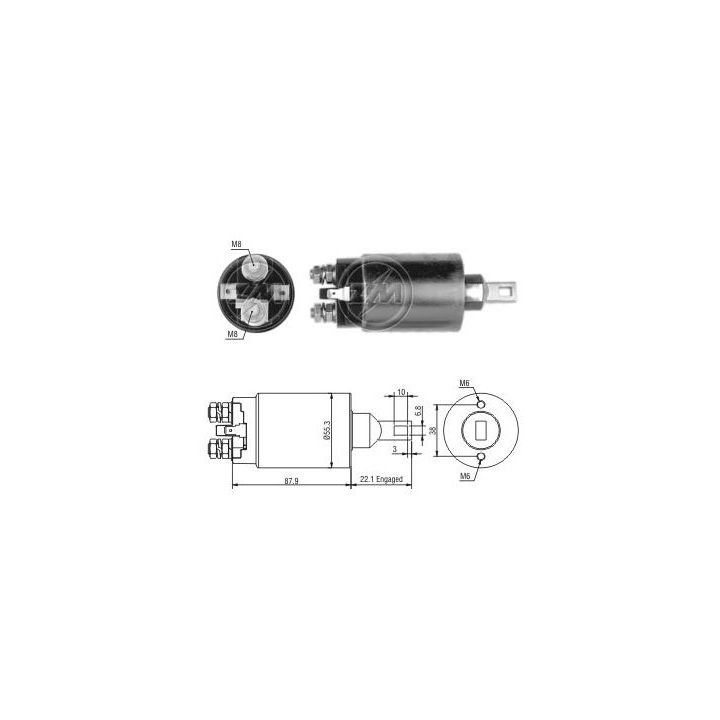 Solenoidinis jungiklis, starteris ERA ZM1891