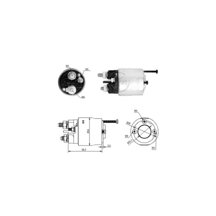 Solenoidinis jungiklis, starteris ERA ZM2496