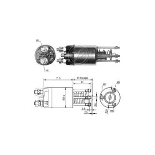 Solenoidinis jungiklis, starteris ERA ZM3651