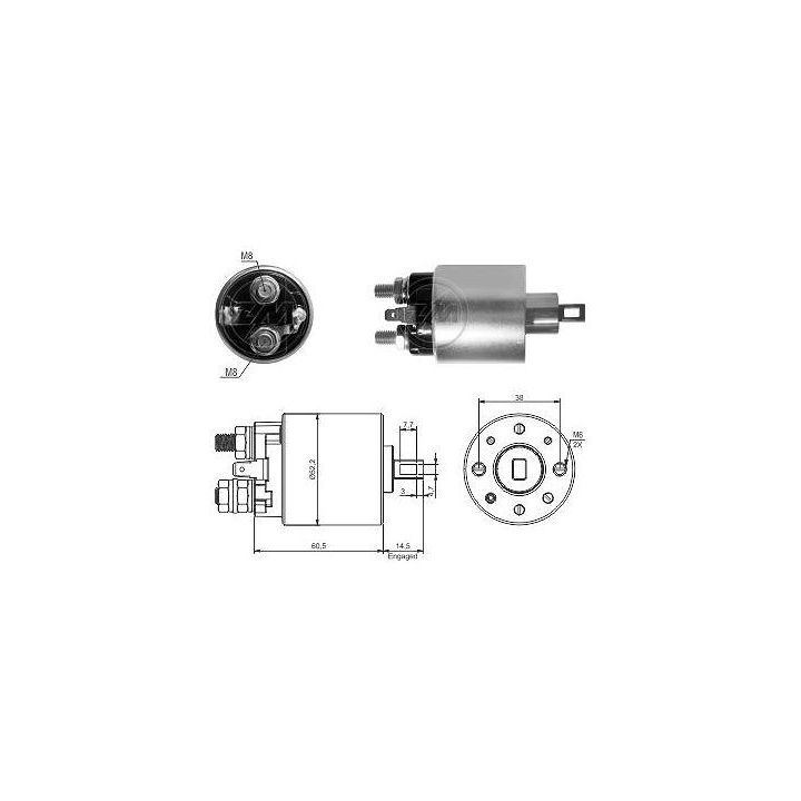 Solenoidinis jungiklis, starteris ERA ZM3719
