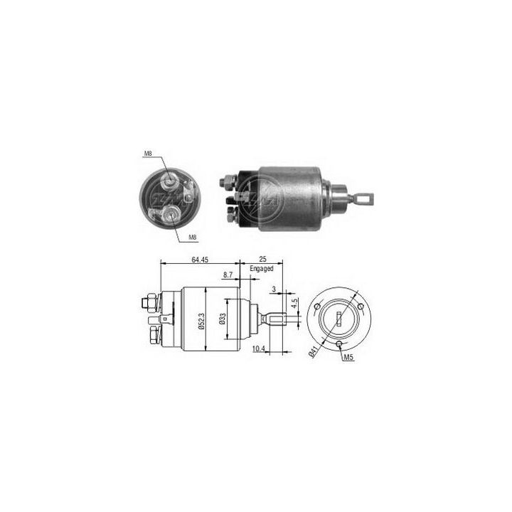 Solenoidinis jungiklis, starteris ERA ZM373