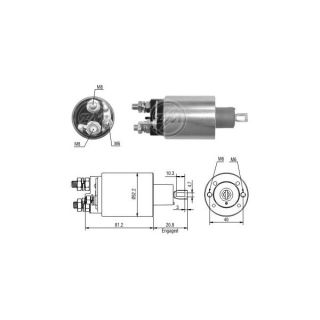 Solenoidinis jungiklis, starteris ERA ZM484