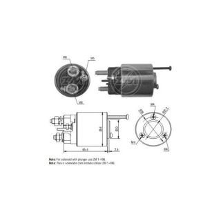 Solenoidinis jungiklis, starteris ERA ZM496