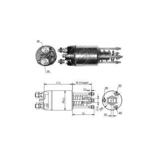 Solenoidinis jungiklis, starteris ERA ZM5651