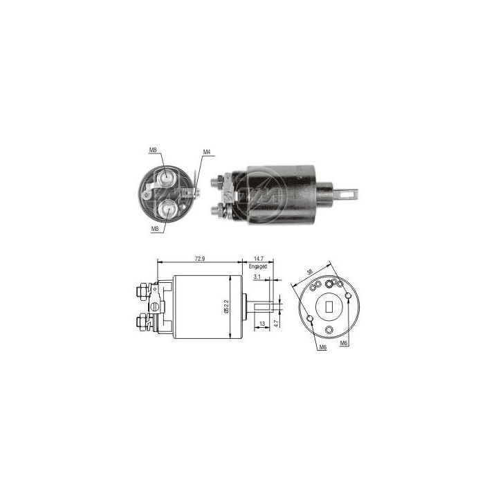 Solenoidinis jungiklis, starteris ERA ZM685
