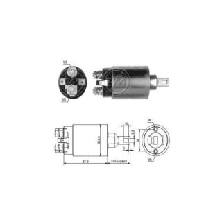 Solenoidinis jungiklis, starteris ERA ZM891