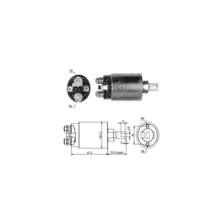 Solenoidinis jungiklis, starteris ERA ZM893