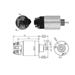 Solenoidinis jungiklis, starteris ERA ZM9860