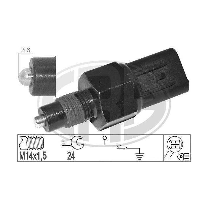 Jungiklis, atbulinės eigos žibintas ERA 330569