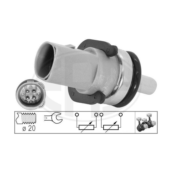 Siuntimo blokas, aušinimo skysčio temperatūra ERA 330141