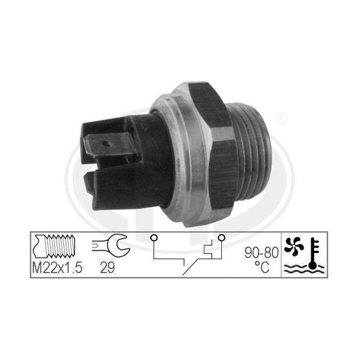 Temperatūros jungiklis, radiatoriaus ventiliatorius ERA 330165