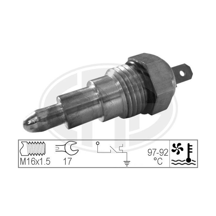 Temperatūros jungiklis, radiatoriaus ventiliatorius ERA 330176