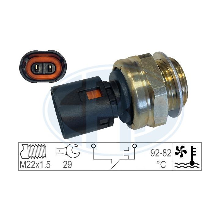 Temperatūros jungiklis, radiatoriaus ventiliatorius ERA 330181