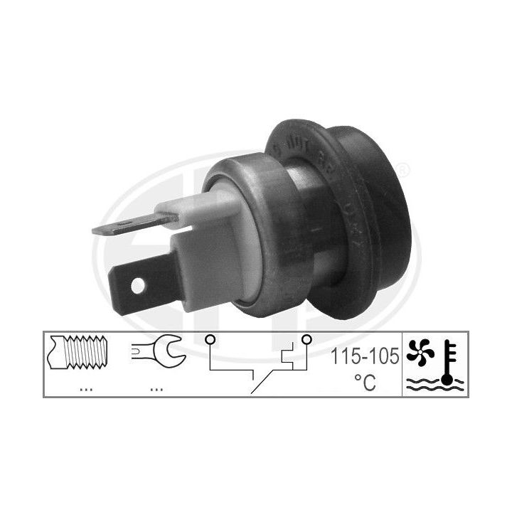 Temperatūros jungiklis, radiatoriaus ventiliatorius ERA 330187