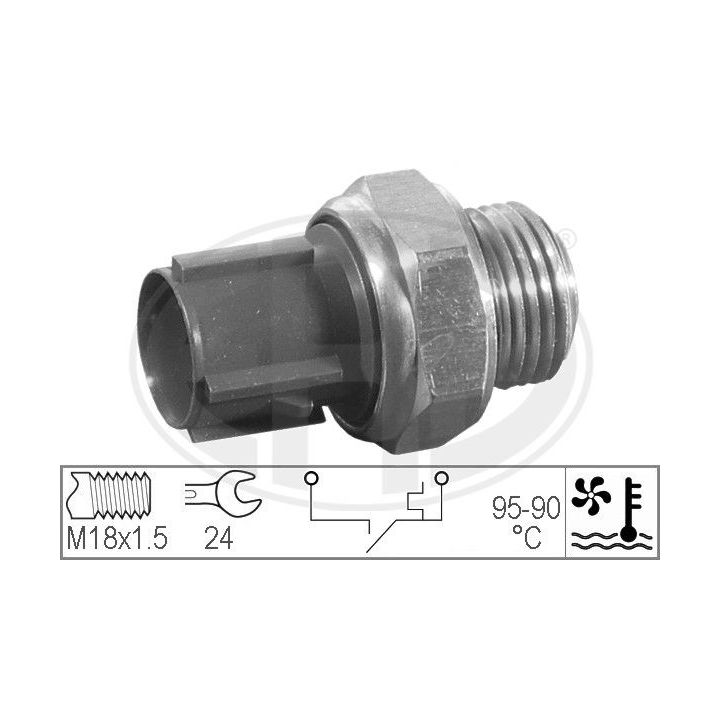 Temperatūros jungiklis, radiatoriaus ventiliatorius ERA 330193