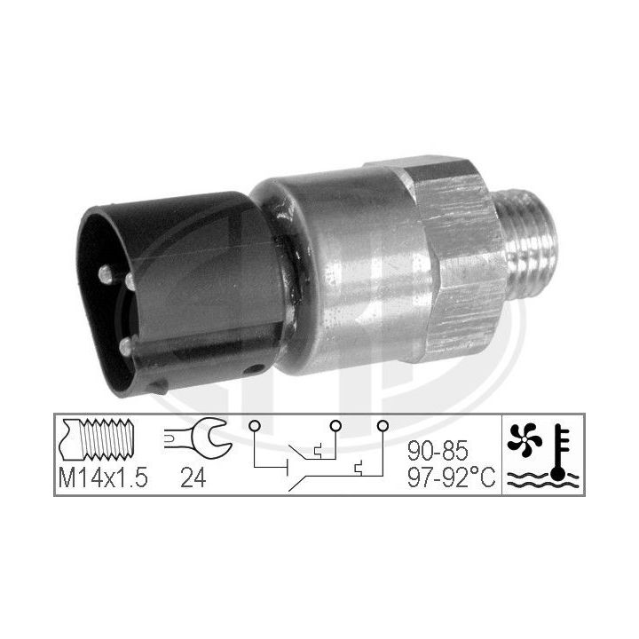 Temperatūros jungiklis, radiatoriaus ventiliatorius ERA 330208