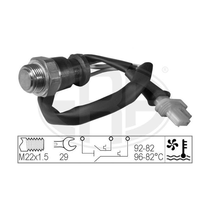 Temperatūros jungiklis, radiatoriaus ventiliatorius ERA 330209