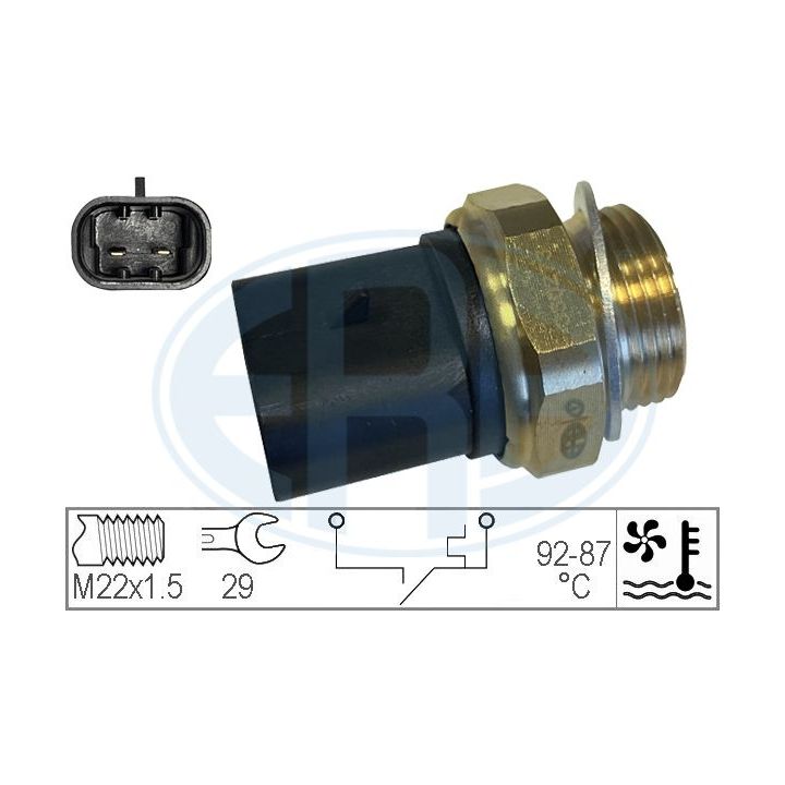 Temperatūros jungiklis, radiatoriaus ventiliatorius ERA 330273