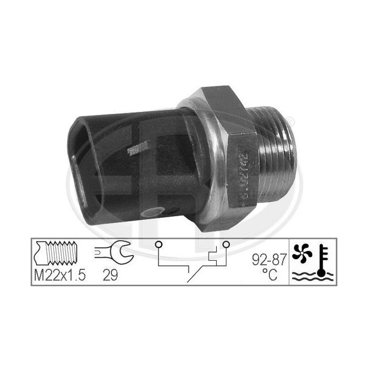 Temperatūros jungiklis, radiatoriaus ventiliatorius ERA 330293