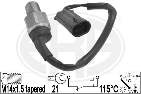 Temperatūros jungiklis, radiatoriaus ventiliatorius ERA 330844