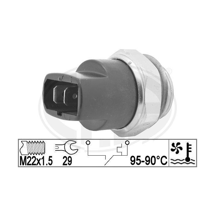 Temperatūros jungiklis, radiatoriaus ventiliatorius ERA 330962