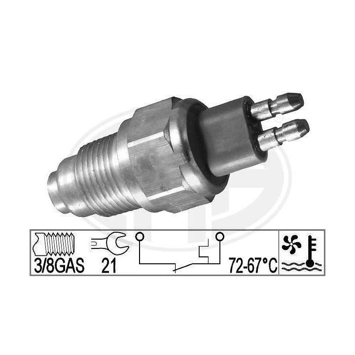 Temperatūros jungiklis, radiatoriaus ventiliatorius ERA 331041