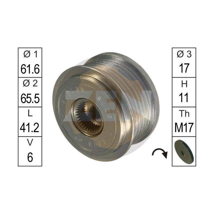 Laisvos eigos sankaba, kint. sr. generatorius ERA ZN5379