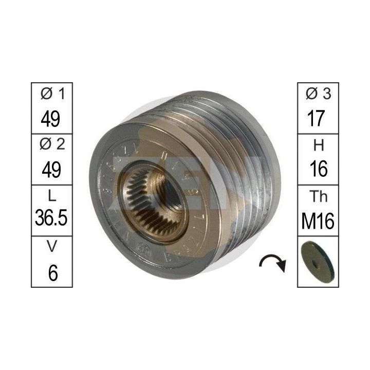 Laisvos eigos sankaba, kint. sr. generatorius ERA ZN5410
