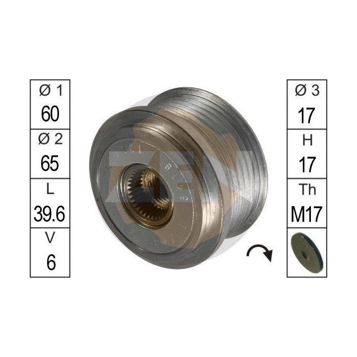 Laisvos eigos sankaba, kint. sr. generatorius ERA ZN5419