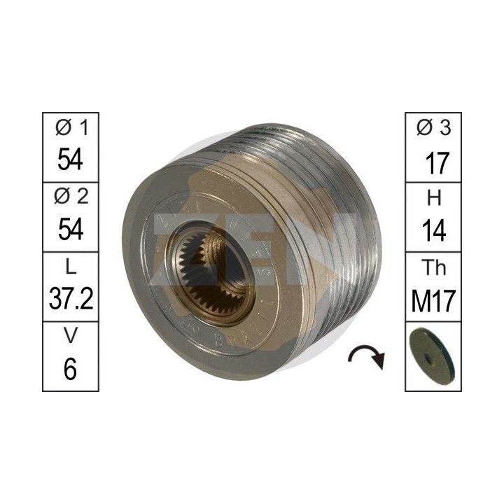 Laisvos eigos sankaba, kint. sr. generatorius ERA ZN5440