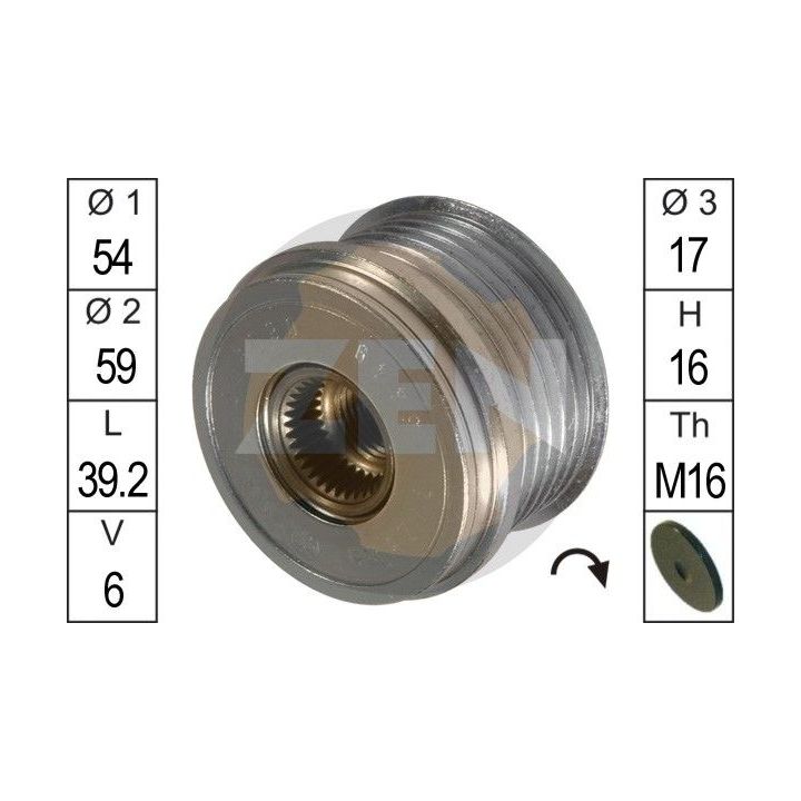 Laisvos eigos sankaba, kint. sr. generatorius ERA ZN5449