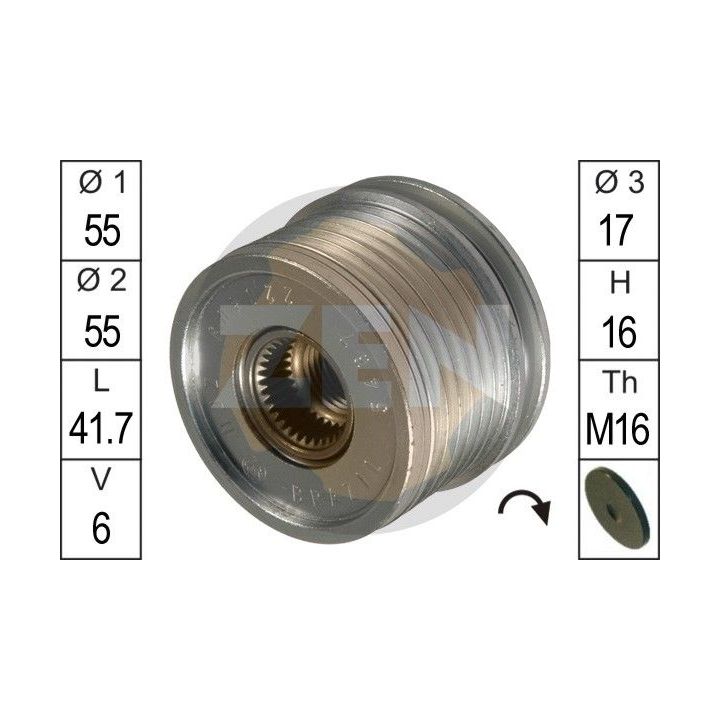 Laisvos eigos sankaba, kint. sr. generatorius ERA ZN5467