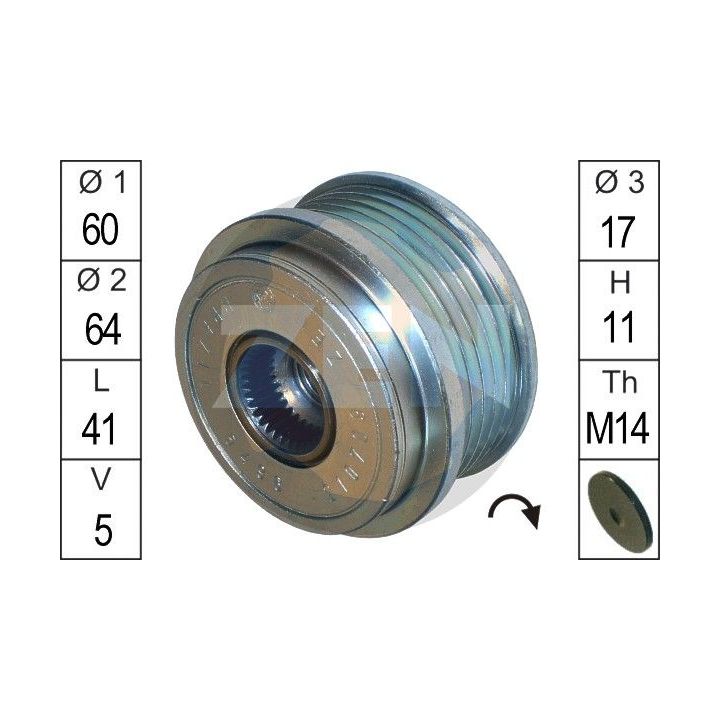 Laisvos eigos sankaba, kint. sr. generatorius ERA ZN5496