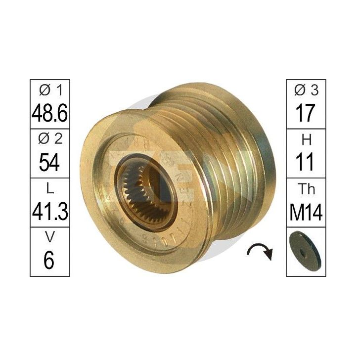 Laisvos eigos sankaba, kint. sr. generatorius ERA ZN5526