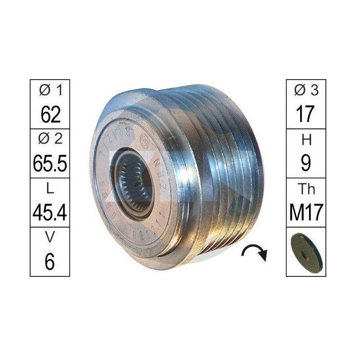 Laisvos eigos sankaba, kint. sr. generatorius ERA ZN5560