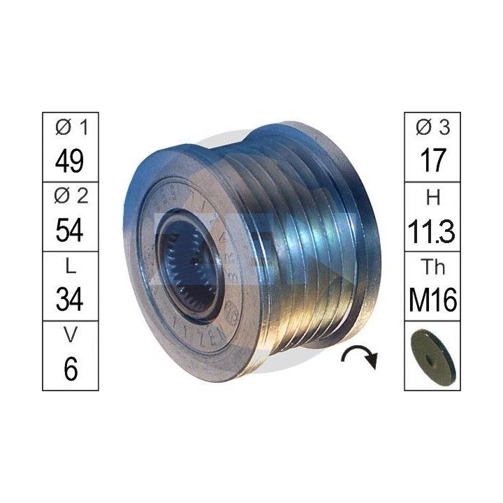 Laisvos eigos sankaba, kint. sr. generatorius ERA ZN5564