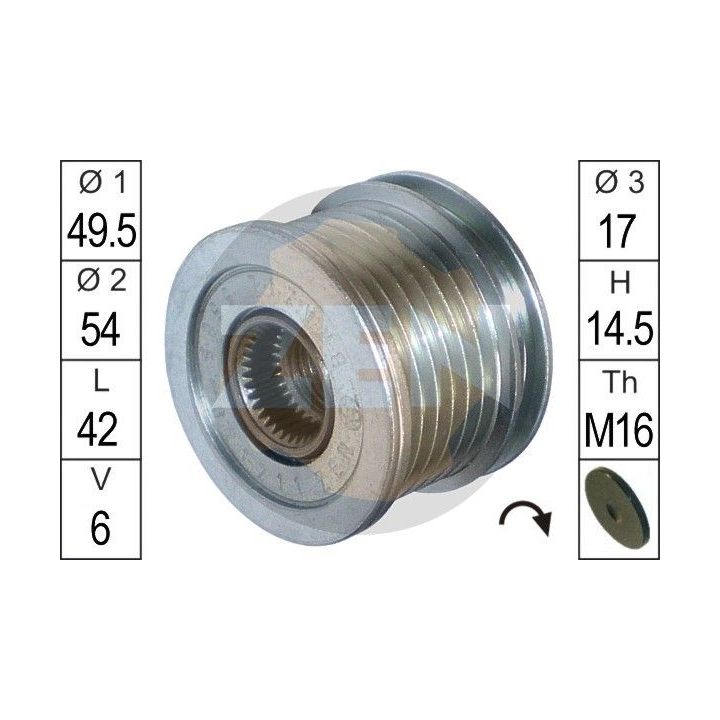 Laisvos eigos sankaba, kint. sr. generatorius ERA ZN5565