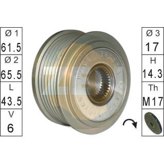 Laisvos eigos sankaba, kint. sr. generatorius ERA ZN5576