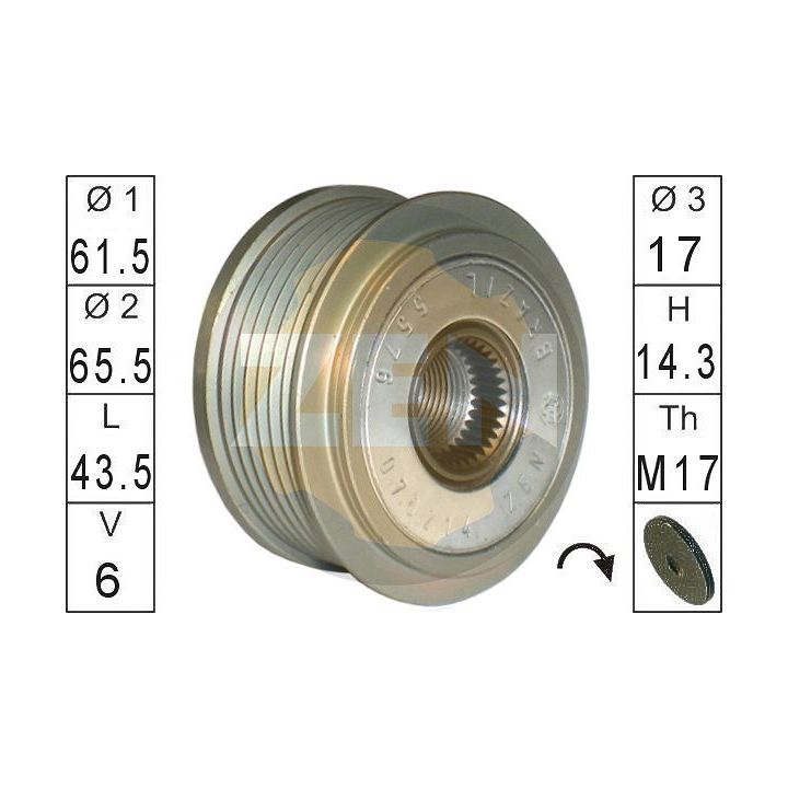 Laisvos eigos sankaba, kint. sr. generatorius ERA ZN5576