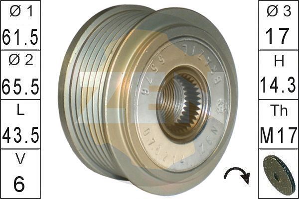 Laisvos eigos sankaba, kint. sr. generatorius ERA ZN5576