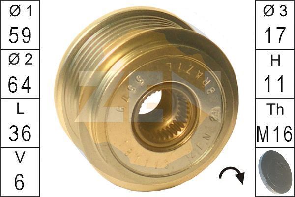 Laisvos eigos sankaba, kint. sr. generatorius ERA ZN5579