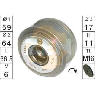 Laisvos eigos sankaba, kint. sr. generatorius ERA ZN5580