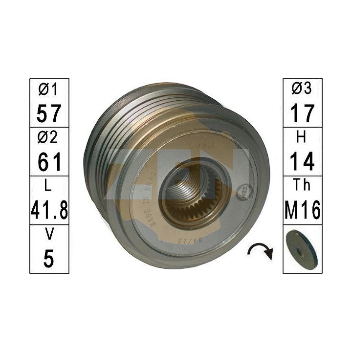 Laisvos eigos sankaba, kint. sr. generatorius ERA ZN5583