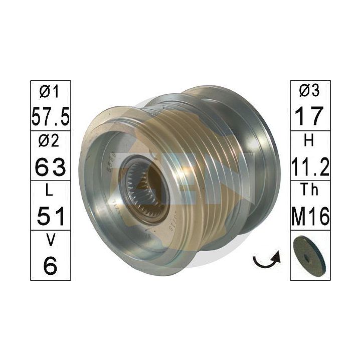 Laisvos eigos sankaba, kint. sr. generatorius ERA ZN5589