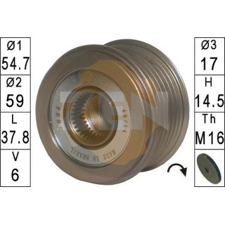 Laisvos eigos sankaba, kint. sr. generatorius ERA ZN5594