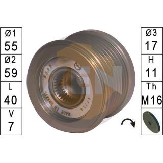 Laisvos eigos sankaba, kint. sr. generatorius ERA ZN5599