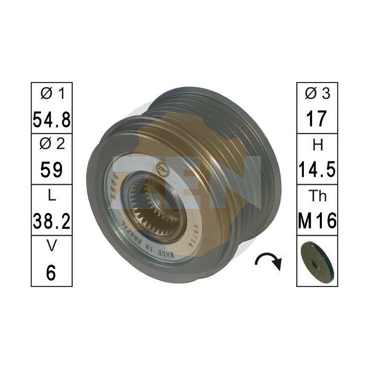 Laisvos eigos sankaba, kint. sr. generatorius ERA ZN5604