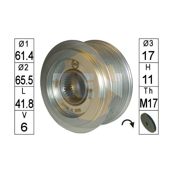 Laisvos eigos sankaba, kint. sr. generatorius ERA ZN5642