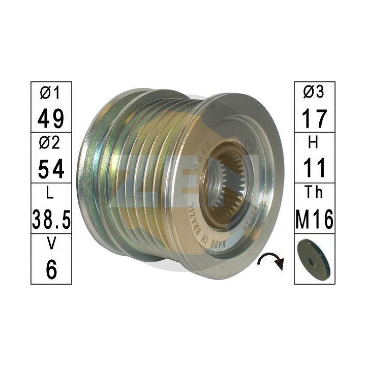 Laisvos eigos sankaba, kint. sr. generatorius ERA ZN5643